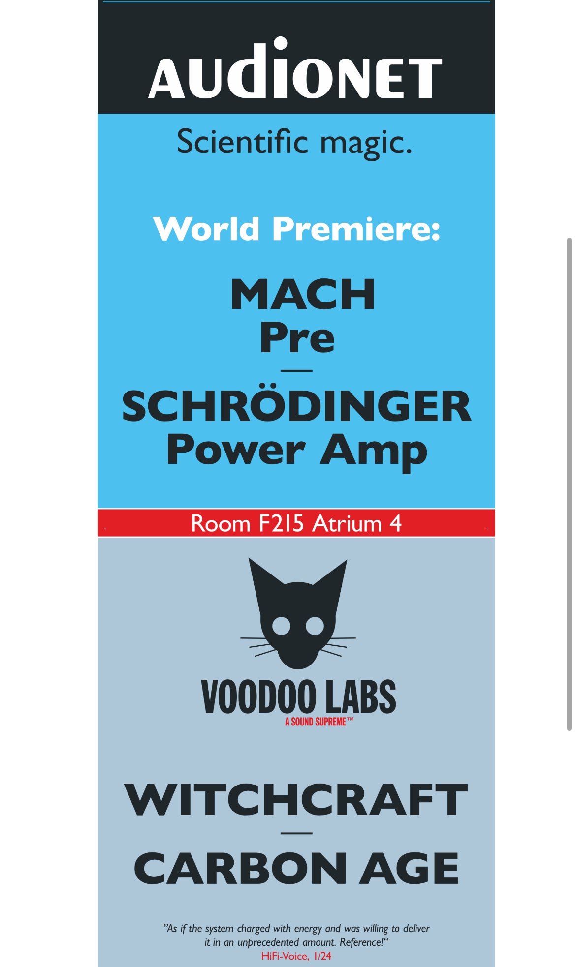 VL CARBON AGE™ Cinch/RCA 120cm